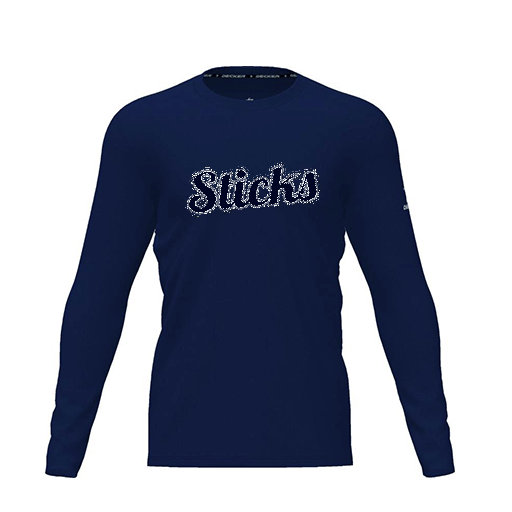 [FTLCDFNV-YXS-LOGO3] Dri Fit Performance T-Shirt (Youth XS, Navy, Logo 3, Long Sleeve)