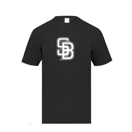 [2790.080.S-LOGO1] Men's Smooth Sport T-Shirt (Adult S, Black, Logo 1)