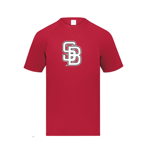 [2790.083.S-LOGO1] Men's Smooth Sport T-Shirt (Adult S, Red, Logo 1)
