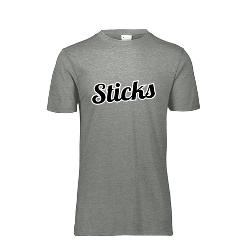 [FTSCUBGY-AS-LOGO3] Decker Men's Tri-Blend T-Shirt - Short Sleeve (Adult S, Gray, Logo 3)