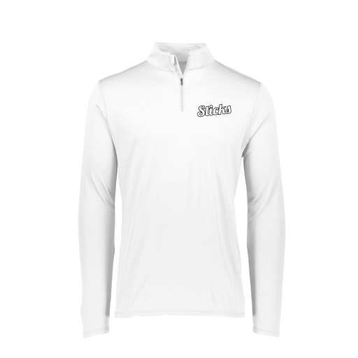 [FTLQFLWH-FAXS-LOGO2] Decker Women's Flex-Lite 1/4 Zip Shirt (Female Adult XS, White, Logo 2)