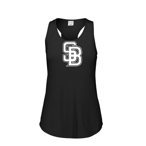 [3078.K94.S-LOGO1] Ladies Tri Blend Tank Top (Female Adult S, Black, Logo 1)