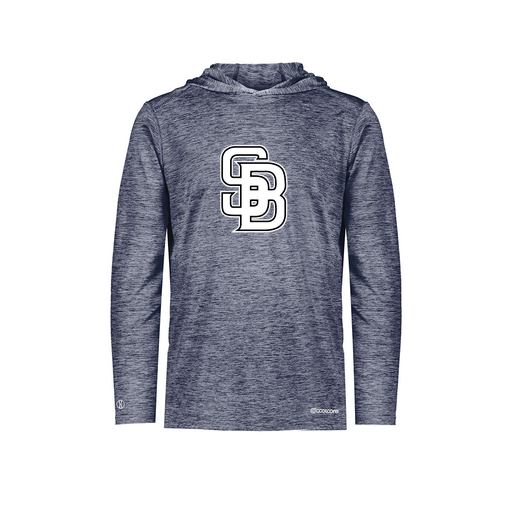 [FOLHCGNV-AS-LOGO1] Decker Men's Charge Hoodie (Adult S, Navy, Logo 1)