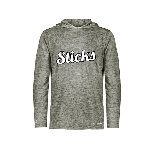 [FOLHCGGY-AS-LOGO2] Decker Men's Charge Hoodie (Adult S, Gray, Logo 2)