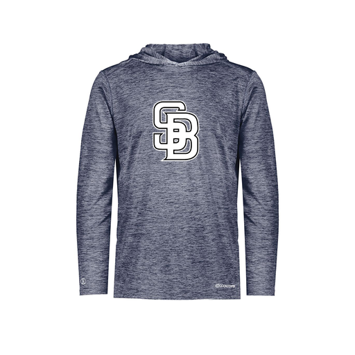 [FOLHCGNV-YS-LOGO1] Decker Youth Charge Hoodie (Youth S, Navy, Logo 1)