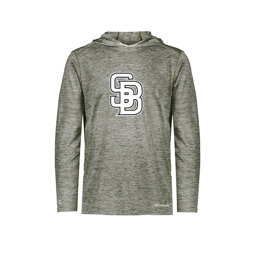 [CUS-DFW-CHGHOOD-PER-LSL-GRY-YS-LOGO1] Youth Charge Hoodie (Youth S, Gray, Logo 1)