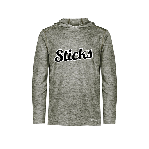 [FOLHCGGY-YS-LOGO3] Decker Youth Charge Hoodie (Youth S, Gray, Logo 3)