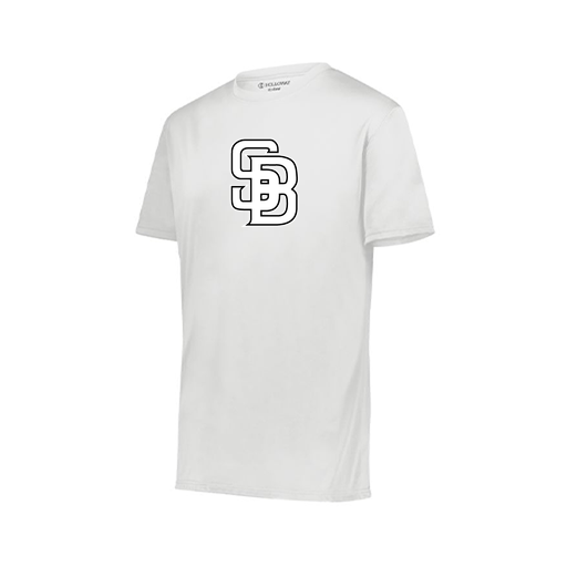 [222818.005.S-LOGO1] Men's Movement Dri Fit Shirt (Adult S, White, Logo 1)