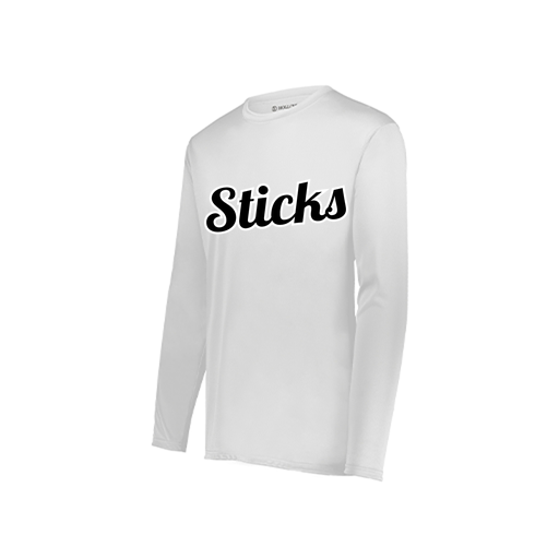 [222822.005.XS-LOGO3] Men's LS Smooth Sport Shirt (Adult XS, White, Logo 3)