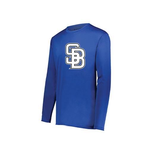 [222822.060.XS-LOGO1] Men's LS Smooth Sport Shirt (Adult XS, Royal, Logo 1)