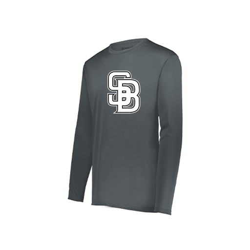 [222822.059.XS-LOGO1] Men's LS Smooth Sport Shirt (Adult XS, Gray, Logo 1)
