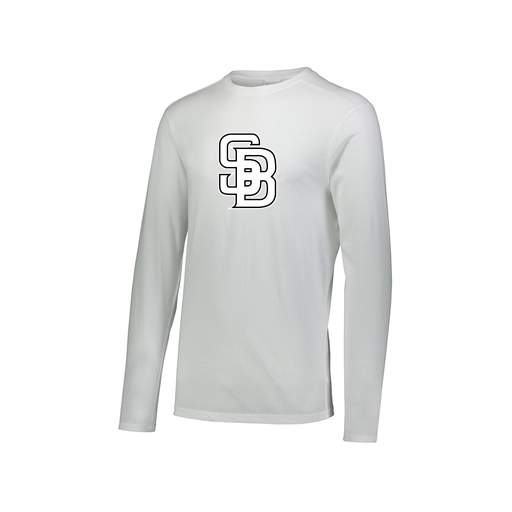 [3075.005.XS-LOGO1] Men's LS Ultra-blend T-Shirt (Adult XS, White, Logo 1)