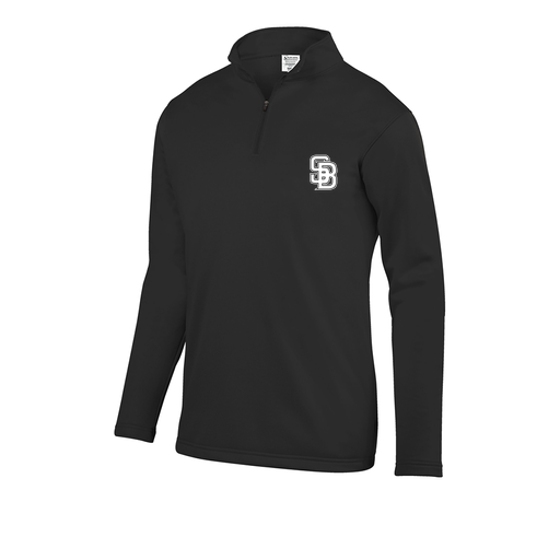 [FOLQFFBK-AS-LOGO1] Decker Men's FlexFleece 1/4 Zip (Adult S, Black, Logo 1)