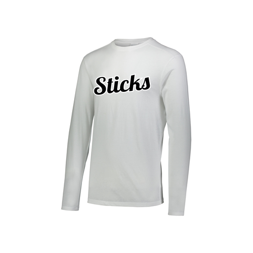[FTLCUBWH-YS-LOGO3] Decker Youth Tri-Blend T-Shirt - Long Sleeve (Youth S, White, Logo 3)