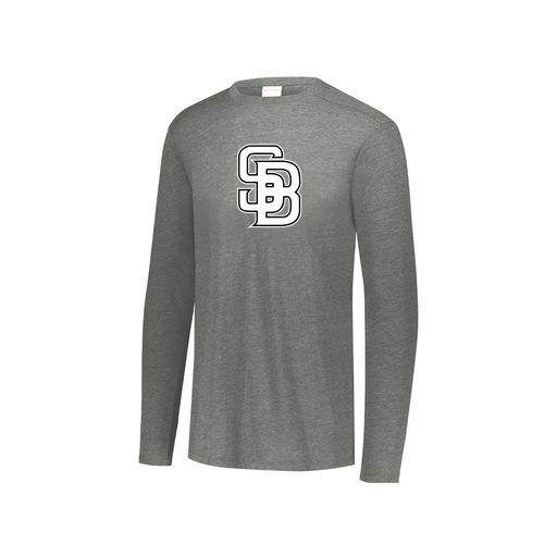 [3076.013.S-LOGO1] Youth LS Ultra-blend T-Shirt (Youth S, Gray, Logo 1)