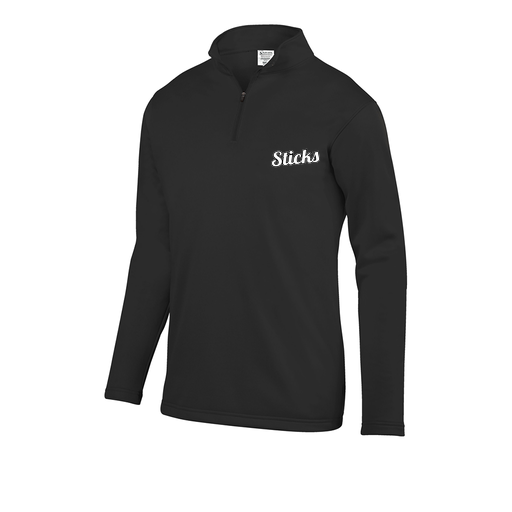 [5508.080.S-LOGO2] Decker Youth FlexFleece 1/4 Zip (Youth S, Black, Logo 2)