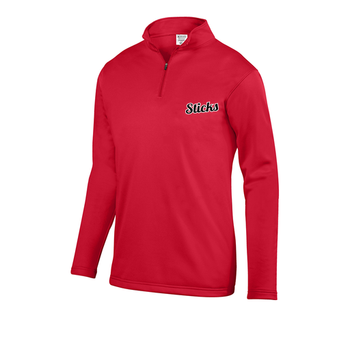 [5508.040.S-LOGO3] Decker Youth FlexFleece 1/4 Zip (Youth S, Red, Logo 3)