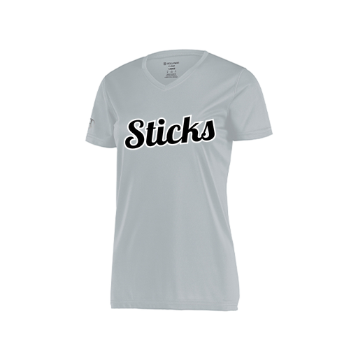 [222820.099.S-LOGO3] Ladies Movement Dri Fit Shirt (Female Adult S, Silver, Logo 3)