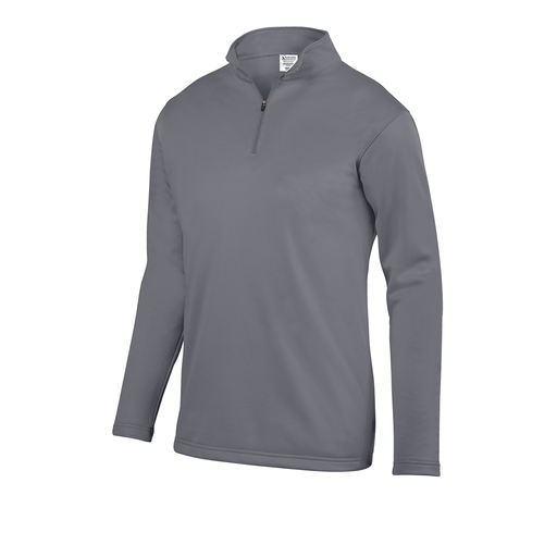 [DFW-FFQZ-GRY-AS-LOGO5] Decker Men's FlexFleece 1/4 Zip (Adult S, Gray, Logo 5)